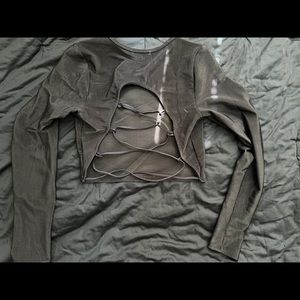 Backless Longsleeve Top